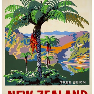 New Zealand Travel Art Sign Wall Decor Poster Print XR311 image 3