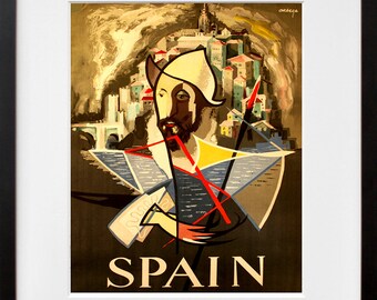 Spanje reisposter historische Spaanse kunstdruk (ZT157)a