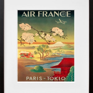 Japanese Present Japan Art Print Tokyo Vintage Travel Poster (TR81)