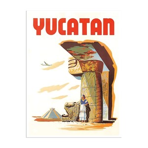Yucatan Mexiko Vintage Reise Poster Wand Kunst Druck (ZT441)