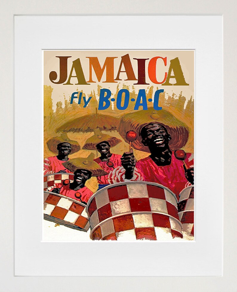 Jamaica Travel Poster Jamaican Art Print Home Decor ZT396 Etsy