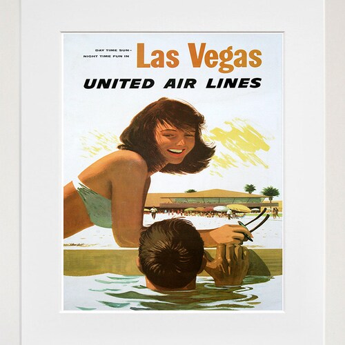 Las Vegas Vintage Travel Poster Wall Art Print ZT551 Etsy