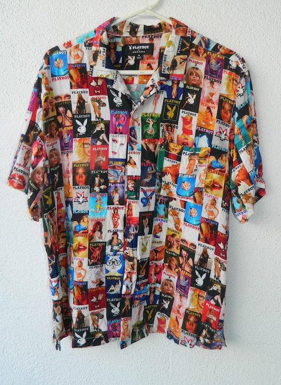 Vintage PLAYBOY Short Sleeve Camp Shirt by Pacsun 