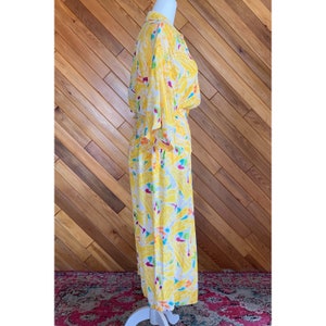 Vintage 70s/80s Deadstock Raoul Yellow Abstract Dress image 5