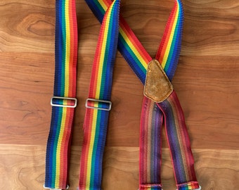Bretelle arcobaleno vintage anni '70/'80
