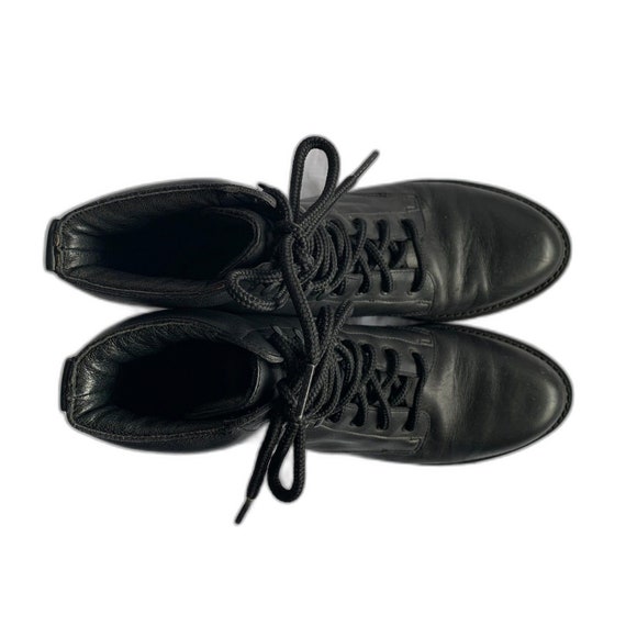 Vintage Y2K Black Rockport Leather Combat Boots. - image 4