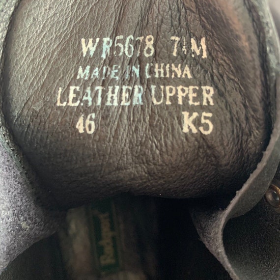 Vintage Y2K Black Rockport Leather Combat Boots. - image 6
