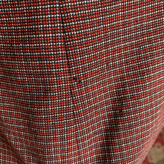 Vintage 40s/50s Burgundy Plaid Shacket - image 6