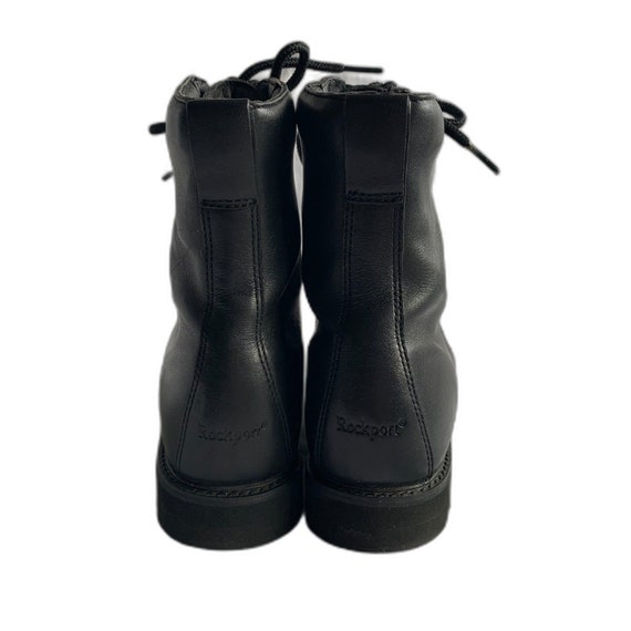 Vintage Y2K Black Rockport Leather Combat Boots. - image 3