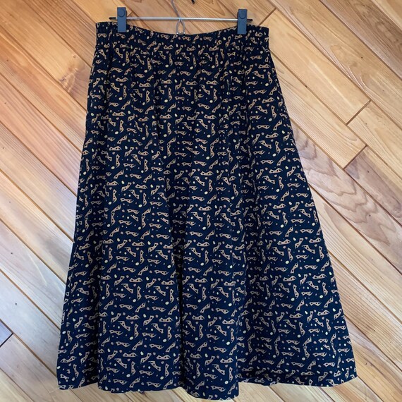 Vintage 90s Picasso Collection Skater Skirt - Bul… - image 3