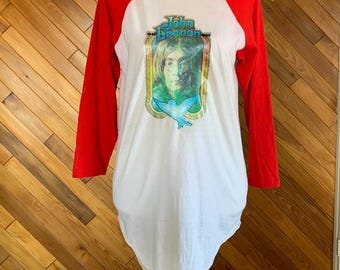 Vintage 80s John Lennon Memorial Raglan T-Shirt