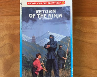Vintage 80s Choose Your Own Adventure #92 - Return of the Ninja