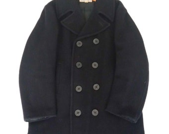 Vintage 70's Wool U.S. Navy Peacoat Size 38. - Etsy