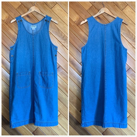 Vintage 90s Pinafore Dress - Small/Medium - image 4