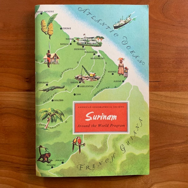 Vintage 60s Surinam - American Geographical Society's Around the World Program