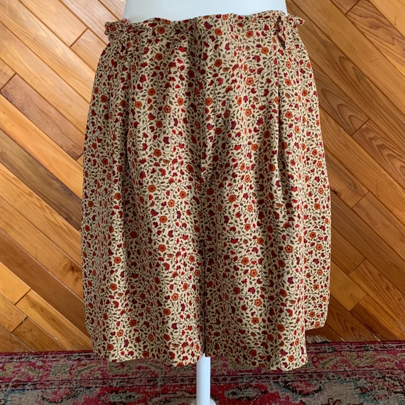 Vintage 90s Silk Ditzy Floral Shorts