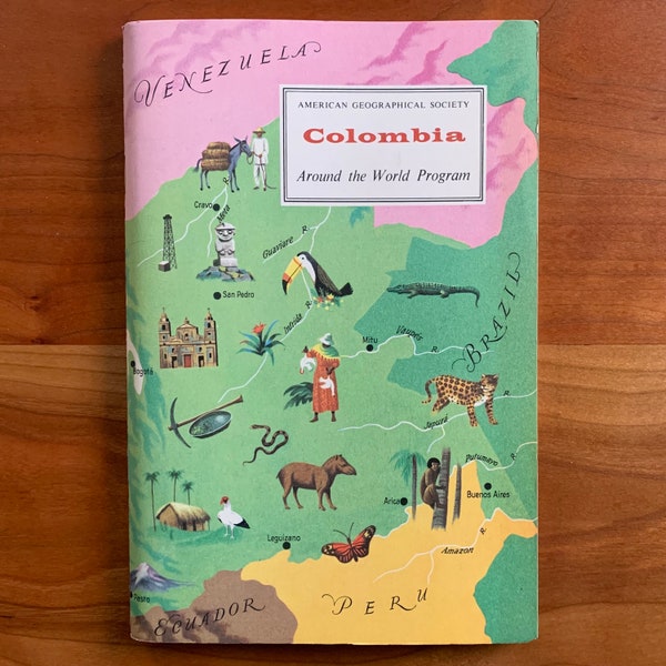 Vintage 60s Colombia - American Geographical Society's Around the World Program