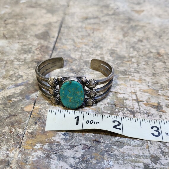 アクセサリー Henry Morgan-Navajo- /Sand Cast Bracelet Navajo sand cast bracelet with Blue Gem turquoise | Morning