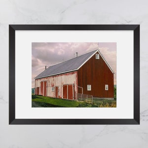 West Northfield Barn Print, Old Barn Art, South Shore Nova Scotia, Paper collage art, Nova Scotia print, Maritime art, Home Decor