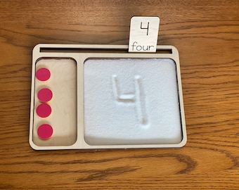 Montessori Sand Tray - Numbers, Uppercase, and Lowercase Practice *Digital File*