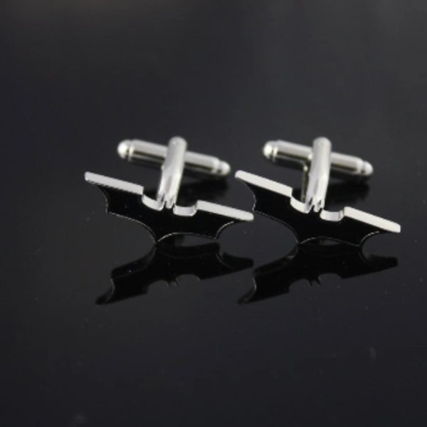 Night Guardian Men's Cufflinks - A Tribute to the Dark Hero