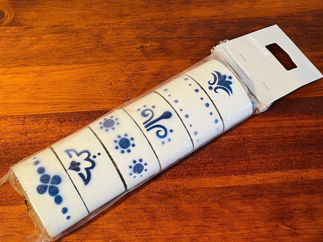Vintage IKEA Heder Swedish Blue and White Enamelware Napkin Etsy
