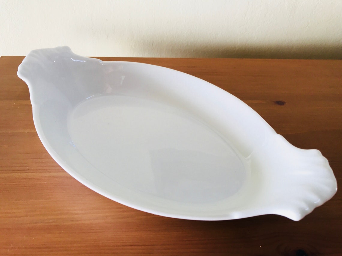 Apilco France French Au Gratin 9 White Cookware Baking Dish Etsy