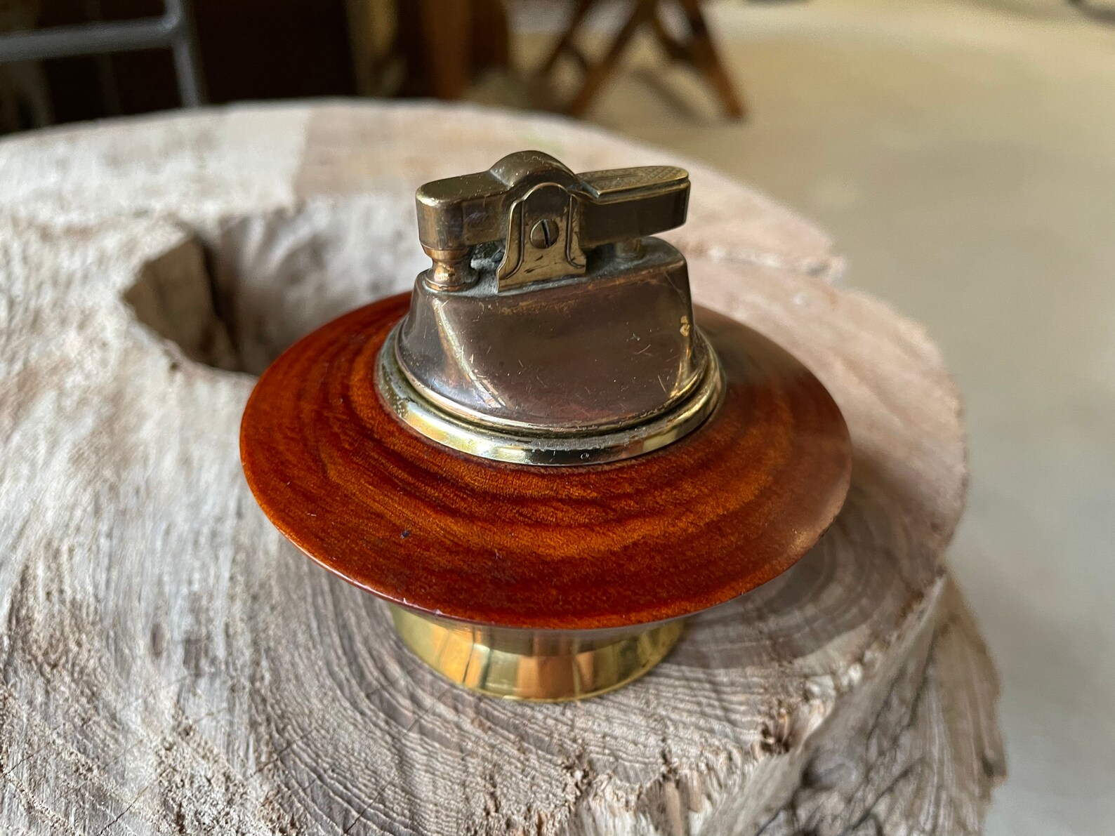 Turned Wood Table Lighter Midcentury Art Deco Coffee Table Etsy