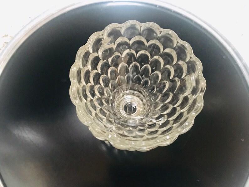 Avon Bubble Glass Sundae Cup Pedestal Crystal Serving