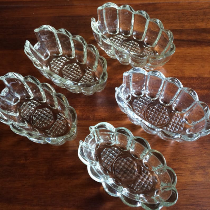 Princess House Crystal Spoon Holder Buffet Caddy Art Deco Etsy