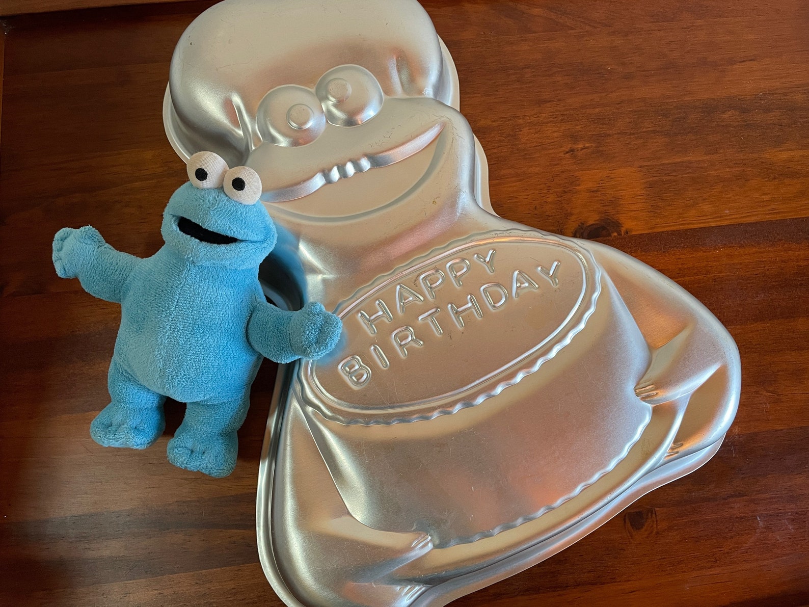 1982 Wilton Cookie Monster Cake Pan Sesame Street 3D Birthday Etsy