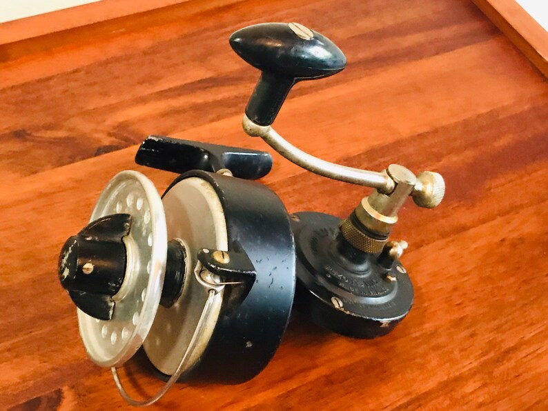 Antique French Spinning Reel Fishing Decor Luxor Pezon et Etsy