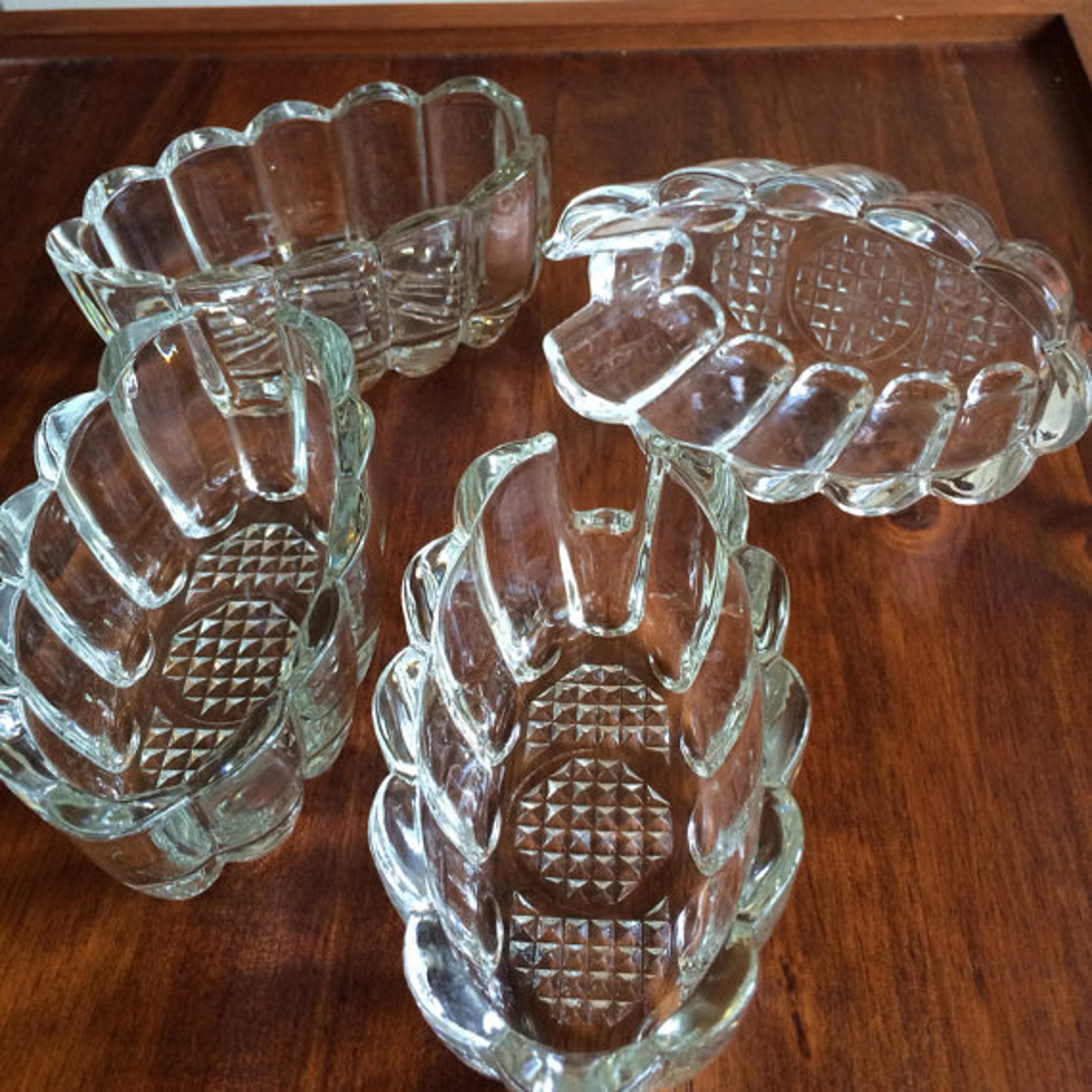 Princess House Crystal Spoon Holder Buffet Caddy Art Deco Etsy