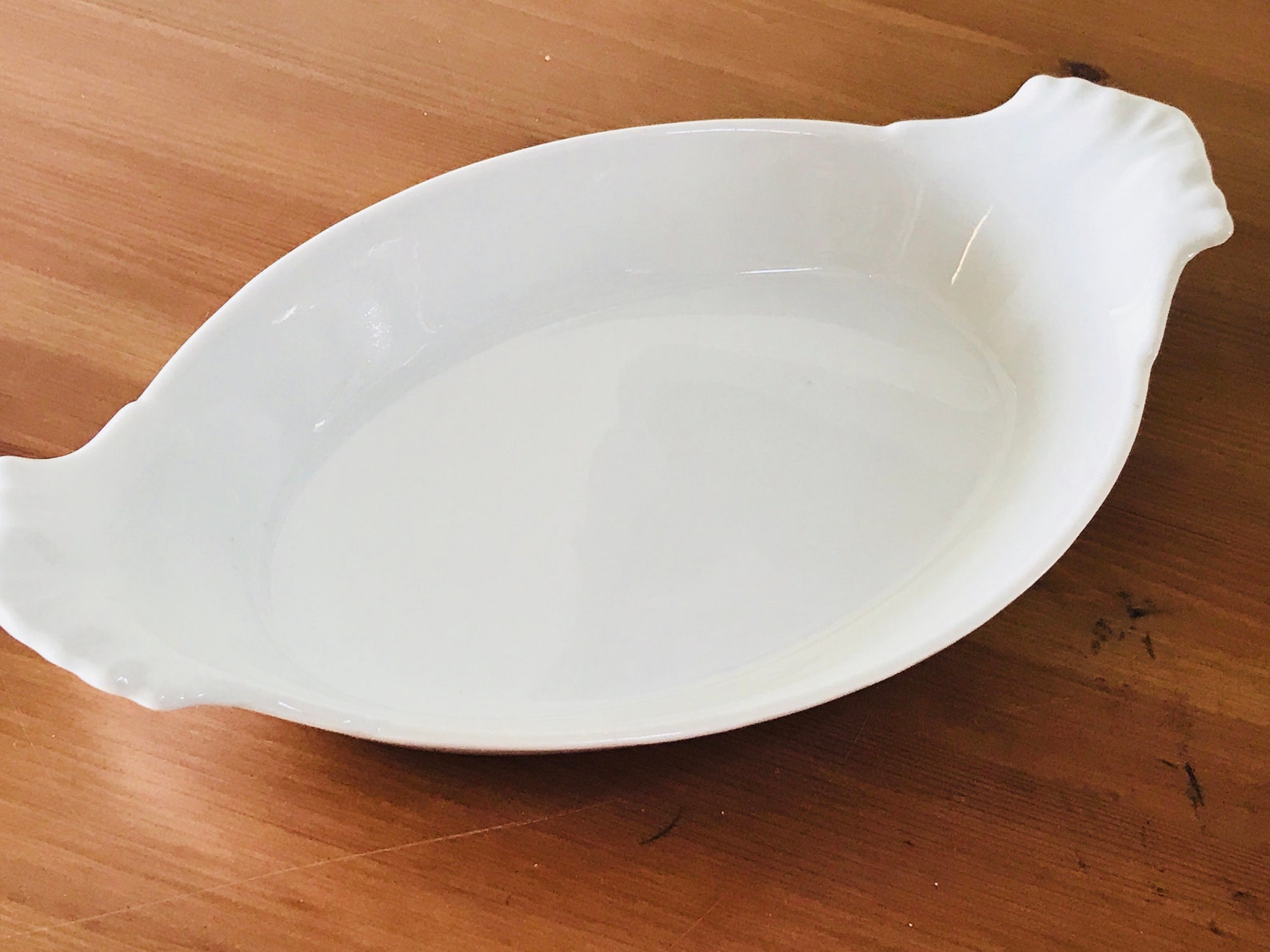 Apilco France French Au Gratin 9 White Cookware Baking Dish Etsy