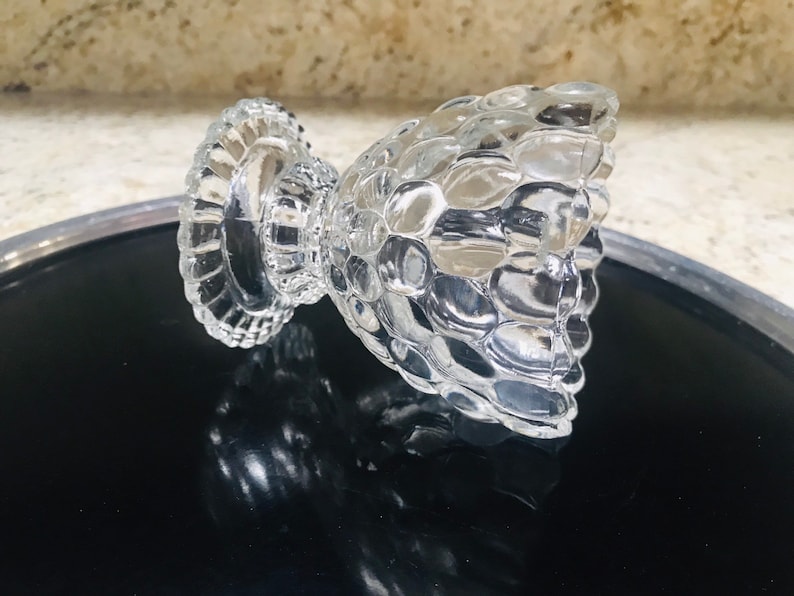 Avon Bubble Glass Sundae Cup Pedestal Crystal Serving