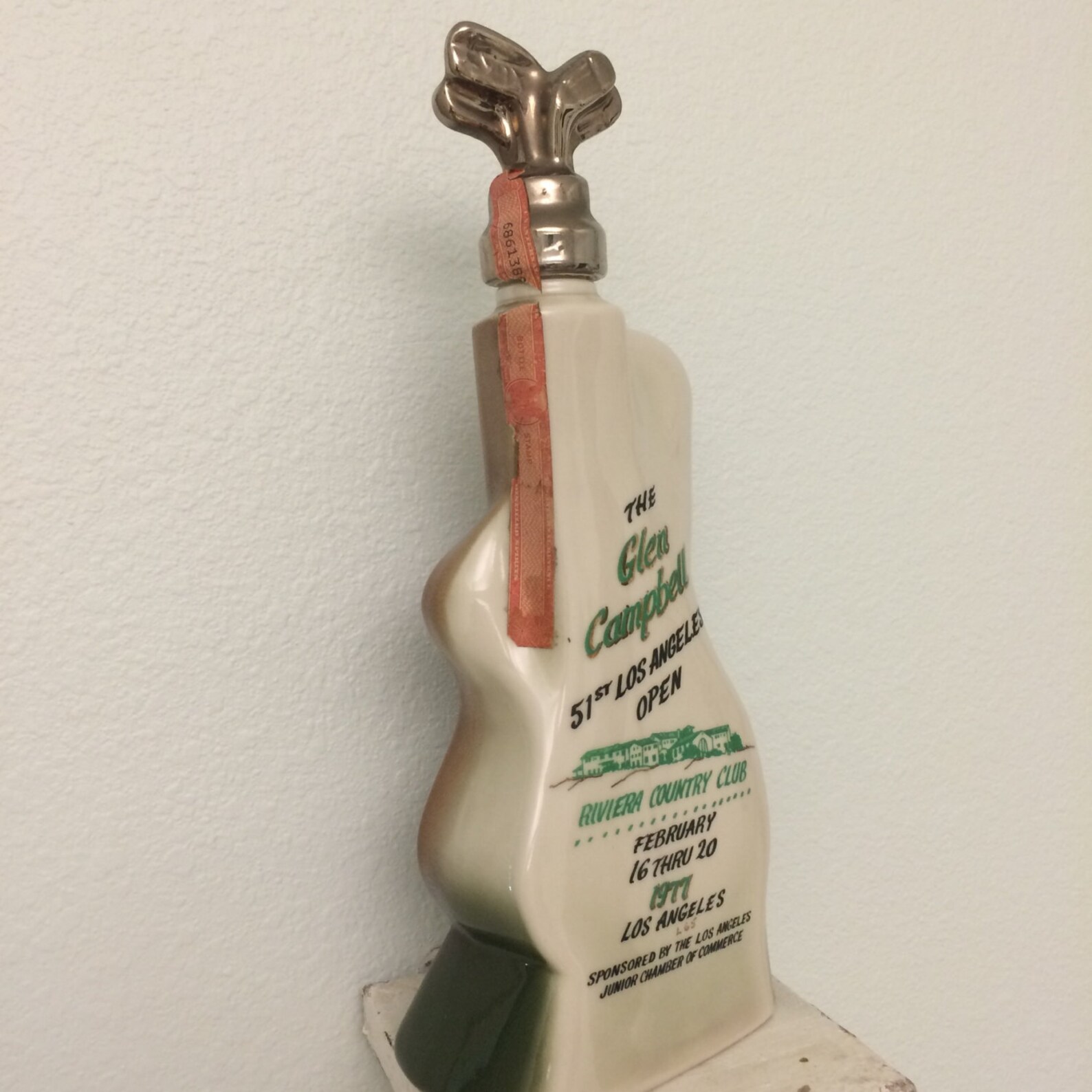 Glen Campbell 1977 Jim Beam Decanter Golf Collectible Regal Etsy