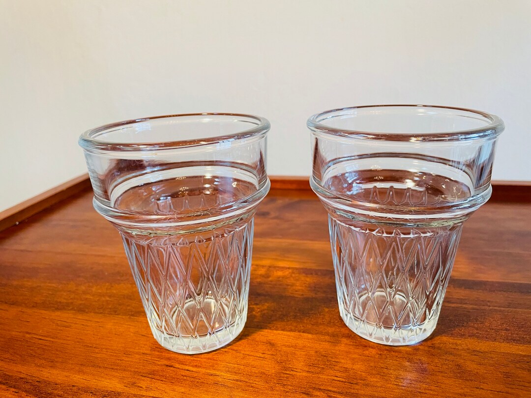 Libbey Ice Cream Cone Glasses Sundae Dessert Parfait Etsy