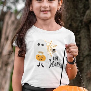Happy Halloween Ghost SVG, PNG, and PDF files for Cricut, Silhouette, and more