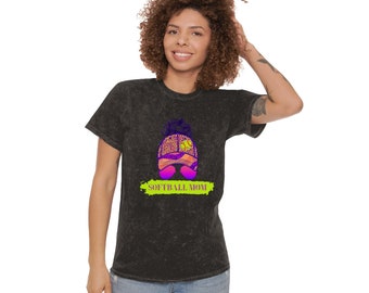 Color Pop Softball Mom Shirt | Softball tees | Women's softball Shirt | Cute softball shirts | Baseball Hat and Sunglasses | Team gifts