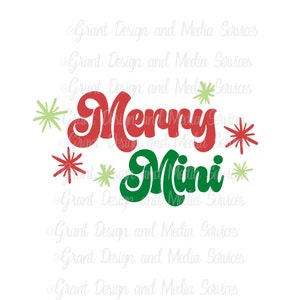 Christmas SVG, Merry Mini SVG, Merry Christmas SVG, Christmas Shirt Svg, Winter Svg, Png, Svg File For Cricut