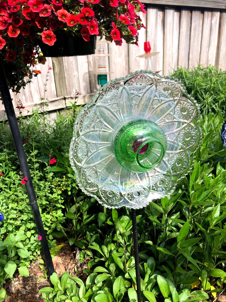 Green Heart Lotus Crystal Flower Art