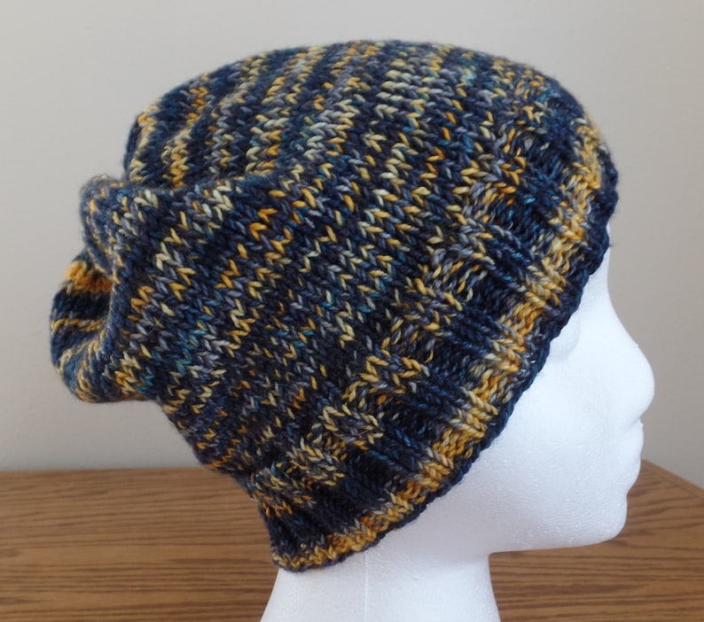 Steelers yellow black Women/'s Knit Beanie Hand dyed wool