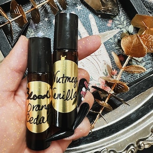 Fall Scented Essential Oil Perfumes, Autumn Spice Natural Perfume