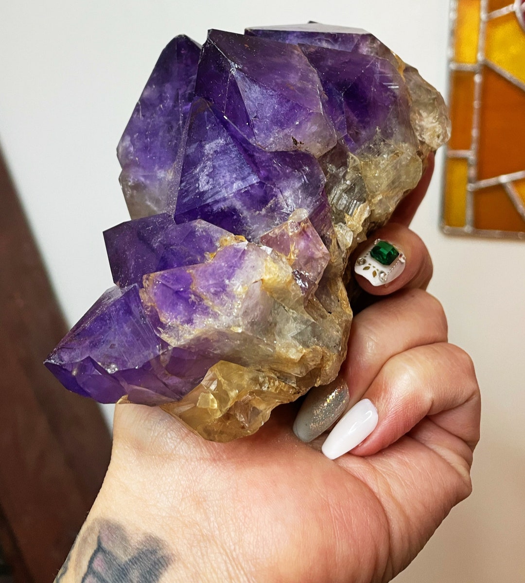 Congo Amethyst Cluster, Large and Rare Amethyst Cluster From the Congo