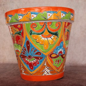 Colorful Medium Vaso Talavera Pot