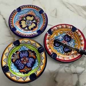 Mexican Talavera Ashtray