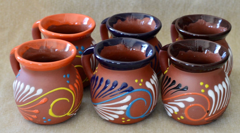 6 coffee cups/ mugs from México image 1