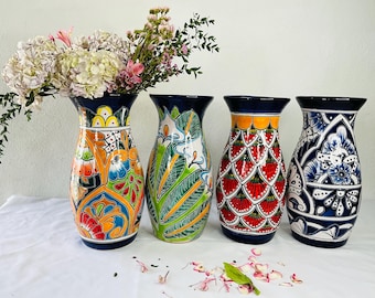 Talavera flower vase