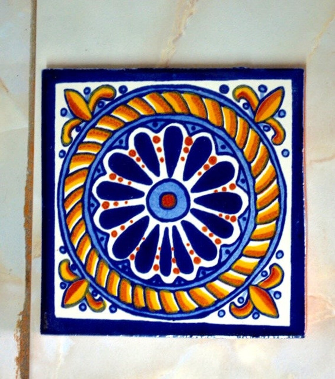 40 Mexican Tiles 6x6 or 90 Talavera Tiles 4x4 Etsy