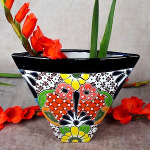 Talavera flower vase